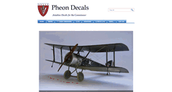 Desktop Screenshot of pheondecals.com
