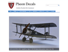Tablet Screenshot of pheondecals.com